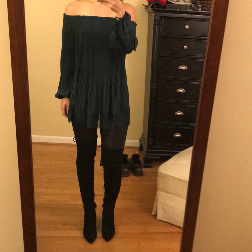 Off the Shoulder Lace Blouse